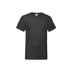 Póló FOL Valueweight V neck T fekete L