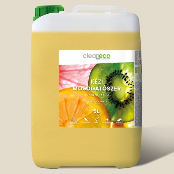 Cleaneco kézi mosogatószer koncentrátum 5L -mango& papaya illattal