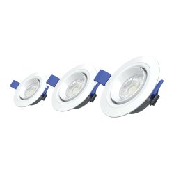   Commel süllyesztett LED panel, állítható, kerek 90mm 3000K, 3db