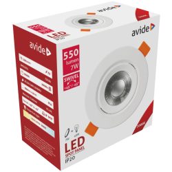 Avide LED panel Beépíthető 38° Kerek 7W WW 3000K