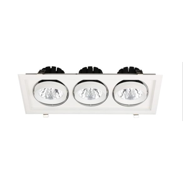 Avide LED Downlight Sein Négyzetes 3x30W IP20 8400lm 20° NW 4000K