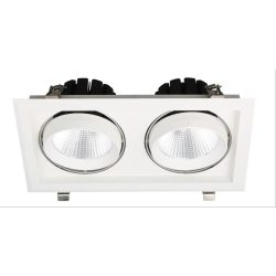   Avide LED Downlight Sein Négyzetes 2x30W IP20 5600lm 20° WW 3000K