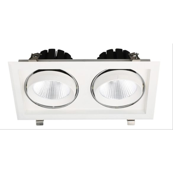 Avide LED Downlight Sein Négyzetes 2x30W IP20 5600lm 20° WW 3000K